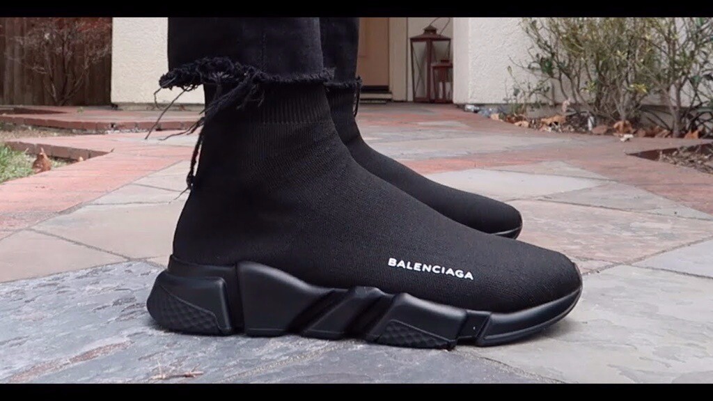 Balenciaga Speed Trainer Black White $4494 Harrods